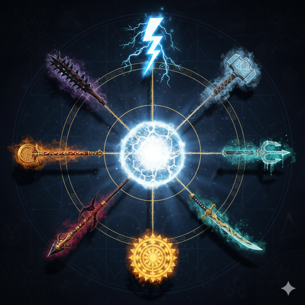 Weapons Across World Mythologies: Divine Instruments of Power and Cosmic Order