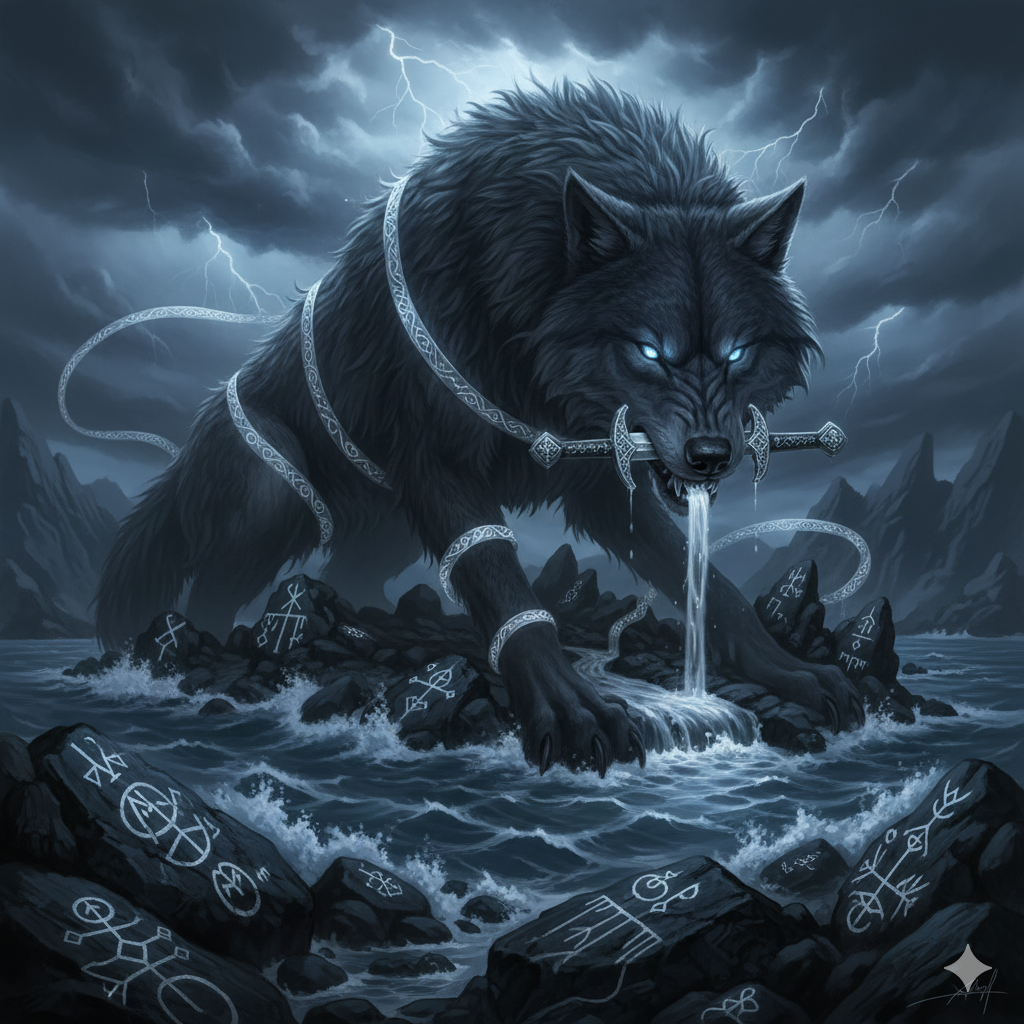 Fenrir and the Bound Wolf: Norse Mythology’s Apocalyptic Prophecy