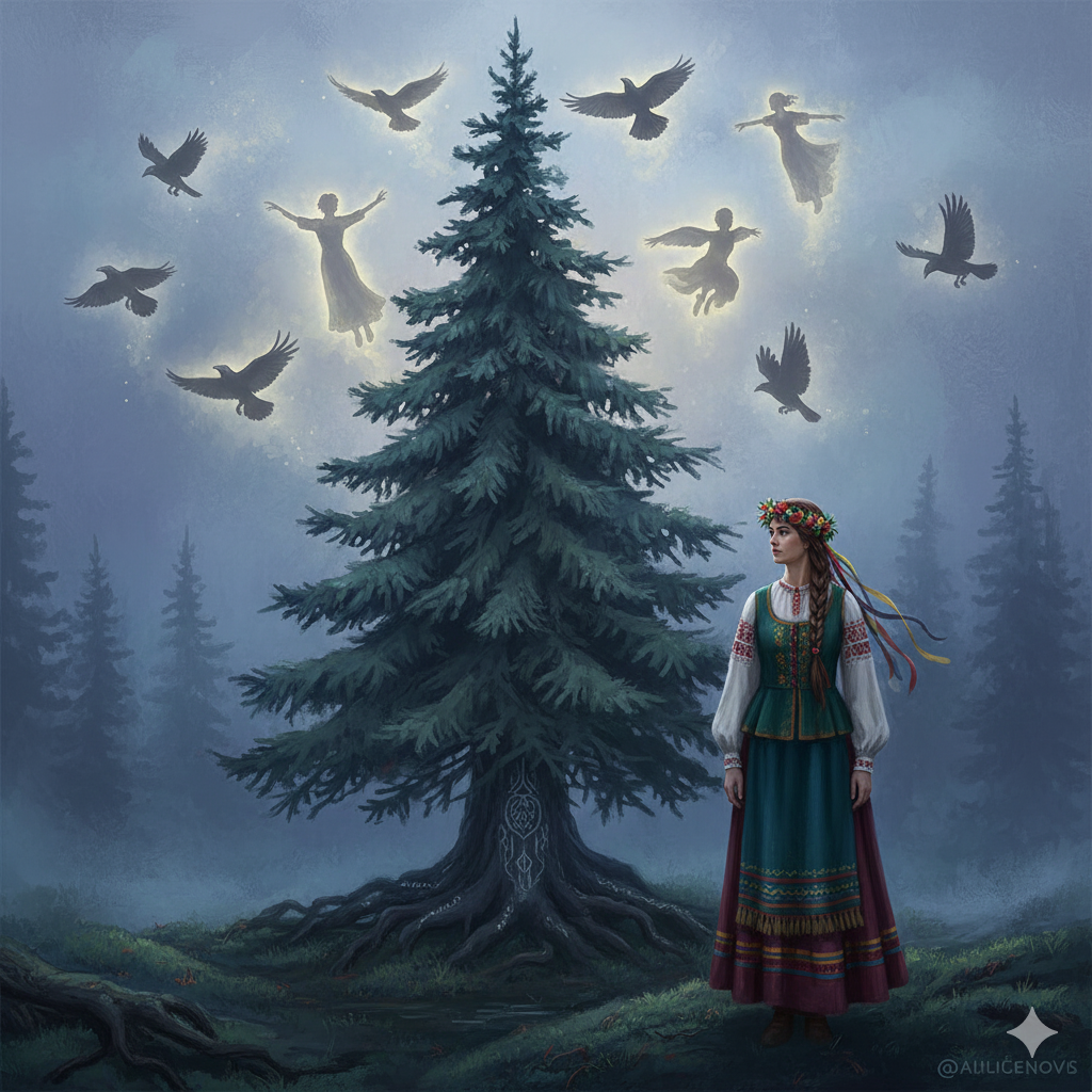 The Twelve Ravens: A Lithuanian Tale of Sacrifice and Transformation